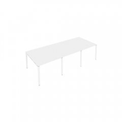 Переговорный стол 3 столешницы Рива Metal System Б.ПРГ-3.1 Белый