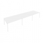 Переговорный стол 3 столешницы Рива Metal System Б.ПРГ-3.4 Белый