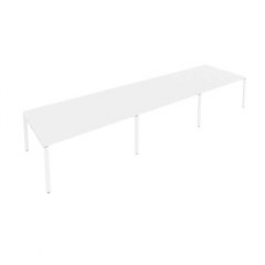 Переговорный стол 3 столешницы Рива Metal System Б.ПРГ-3.4 Белый