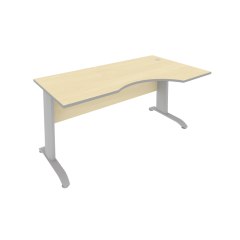 Стол криволинейный правый Рива Riva ПЛ.СА-1 Пр Клен/Металлик