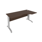 Стол криволинейный правый Рива Riva ПЛ.СА-1 Пр Венге/Металлик