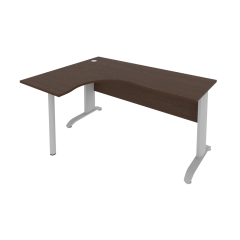 Стол криволинейный левый Рива Riva ПЛ.СА-4 Л Венге/Металлик