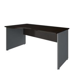 Стол криволинейный левый Рива Riva А.СА-1 Л Венге/Металлик