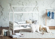 Кровать-домик RooRoom RooRoom кд-11Р с бортиком Розовая