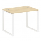 Стол письменный на О-образном м/к Рива METAL SYSTEM БО.СП-1 Акация/Белый