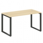 Стол письменный на О-образном м/к Рива METAL SYSTEM БО.СП-3 Акация/Антрацит