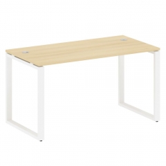 Стол письменный на О-образном м/к Рива METAL SYSTEM БО.СП-3 Акация/Белый