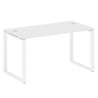 Стол письменный на О-образном м/к Рива METAL SYSTEM БО.СП-3 Белый/Белый