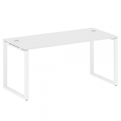 Стол письменный на О-образном м/к Рива METAL SYSTEM БО.СП-4 Белый/Белый