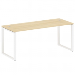 Стол письменный на О-образном м/к Рива METAL SYSTEM БО.СП-5 Акация/Белый