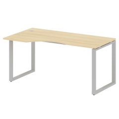 Стол криволинейный левый на О-образном м/к Рива METAL SYSTEM БО.СА-1 Л Акация/Серый