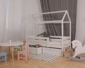 Кровать-домик RooRoom RooRoom кд-33С с ящиками Серый