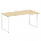 Стол криволинейный правый на О-образном м/к Рива METAL SYSTEM БО.СА-1 Пр Акация/Белый