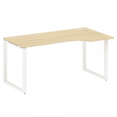 Стол криволинейный правый на О-образном м/к Рива METAL SYSTEM БО.СА-1 Пр Акация/Белый