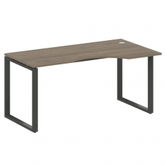 Стол криволинейный правый на О-образном м/к Рива METAL SYSTEM БО.СА-1 Пр Вяз/Антрацит