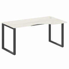 Стол криволинейный правый на О-образном м/к Рива METAL SYSTEM БО.СА-1 Пр Наварра/Антрацит