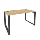 Стол рабочий руководителя на О-образном м/к ONIX Рива O.MO-SRR-3.8 Тиквуд Светлый/Антрацит