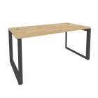 Стол рабочий руководителя на О-образном м/к ONIX Рива O.MO-SRR-4.8 Тиквуд Светлый/Антрацит