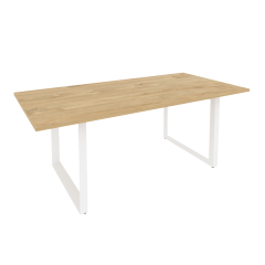Стол переговорный на О-образном м/к ONIX Рива O.MO-PRG-19 Тиквуд Светлый/Белый