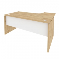 Стол эргономичный левый Рива ONIX O.SA-4L Тиквуд Светлый/Белый