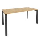 Стол рабочий на П-образном м/к Рива ONIX O.MP-SP-4.8 Тиквуд Светлый/Антрацит