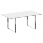 Стол переговорный Рива METAL SYSTEM DIRECT БО.ПРГ-180 Белый