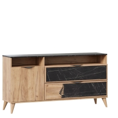 Комод 1500 Любимый дом Шелли ЛД 692.040.000 Дуб золотой Камень Пьетра чёрный