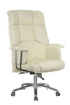 Кресло руководителя Рива Riva Chair 9502 экокожа Кремовый