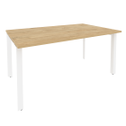 Стол переговорный 1 столешница Рива ONIX O.MP-PRG-1.4 Тиквуд Светлый/Белый
