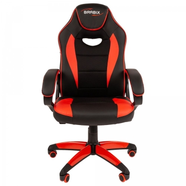 Геймерское кресло BRABIX BRABIX Blaze GM-162 Черное/красное