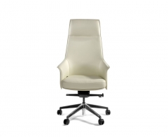 Кресло руководителя Норден Бордо кожа Слоновая кость