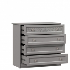 Комод с 4 ящиками Любимый дом Джулия ЛД 695.040.000 Оникс серый