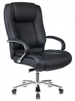 Кресло руководителя Бюрократ Бюрократ T-9925SL кожа Черный