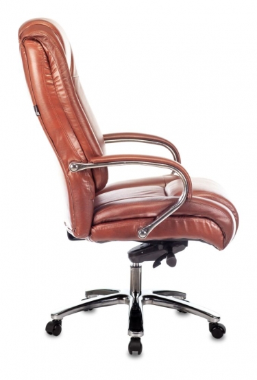 Кресло руководителя Бюрократ Бюрократ T-9925SL кожа Светло-коричневый Leather Eichel