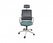 Кресло офисное Норден Бит белый пластик Серый