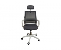 Кресло офисное Норден Бит белый пластик Черный