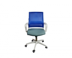 Кресло офисное Норден Бит LB белый пластик Синий