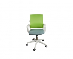 Кресло офисное Норден Бит LB белый пластик Зеленый