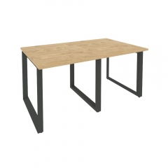 Стол переговорный 2 столешницы Рива ONIX O.MO-PRG-2.0 Тиквуд Светлый/Антрацит