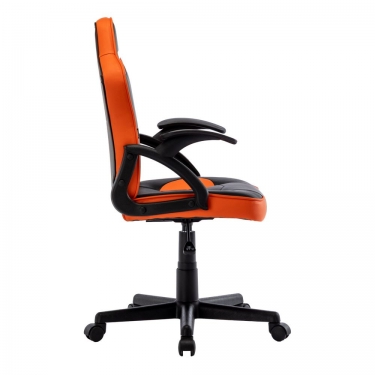 Кресло компьютерное BRABIX BRABIX Shark GM-203 экокожа Черный-оранжевый