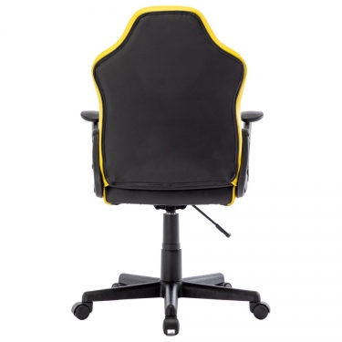 Кресло компьютерное BRABIX BRABIX Shark GM-203 экокожа Черный-желтый
