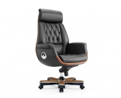 Кресло руководителя Норден Трон кожа Черный