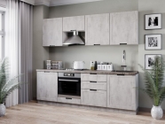 Кухонный гарнитур Любимый дом Джамис 2400 Белый Белый камень