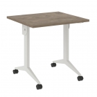 Стол складной мобильный Рива X-Pull X.M-0.7 Тиквуд Темный/Белый