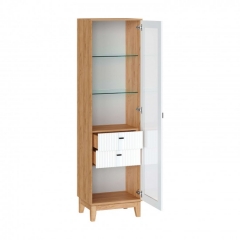 Шкаф одностворчатый Любимый дом Бари ЛД 698.050.000 Дуб Золотой Белый