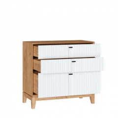 Комод Любимый дом Бари ЛД 698.130.000 Дуб Золотой Белый