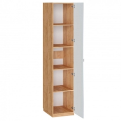 Шкаф одностворчатый Любимый дом Бари ЛД 698.170.000 Дуб Золотой Белый