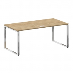 Стол руководителя прямой без тумбы Рива SHIFT SK.SR-180 Тиквуд Светлый/Капучино