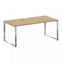 Стол руководителя прямой без тумбы Рива SHIFT SK.SR-180 Тиквуд Светлый/Капучино