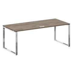 Стол руководителя прямой без тумбы Рива SHIFT SK.SR-200 Тиквуд Темный/Антрацит